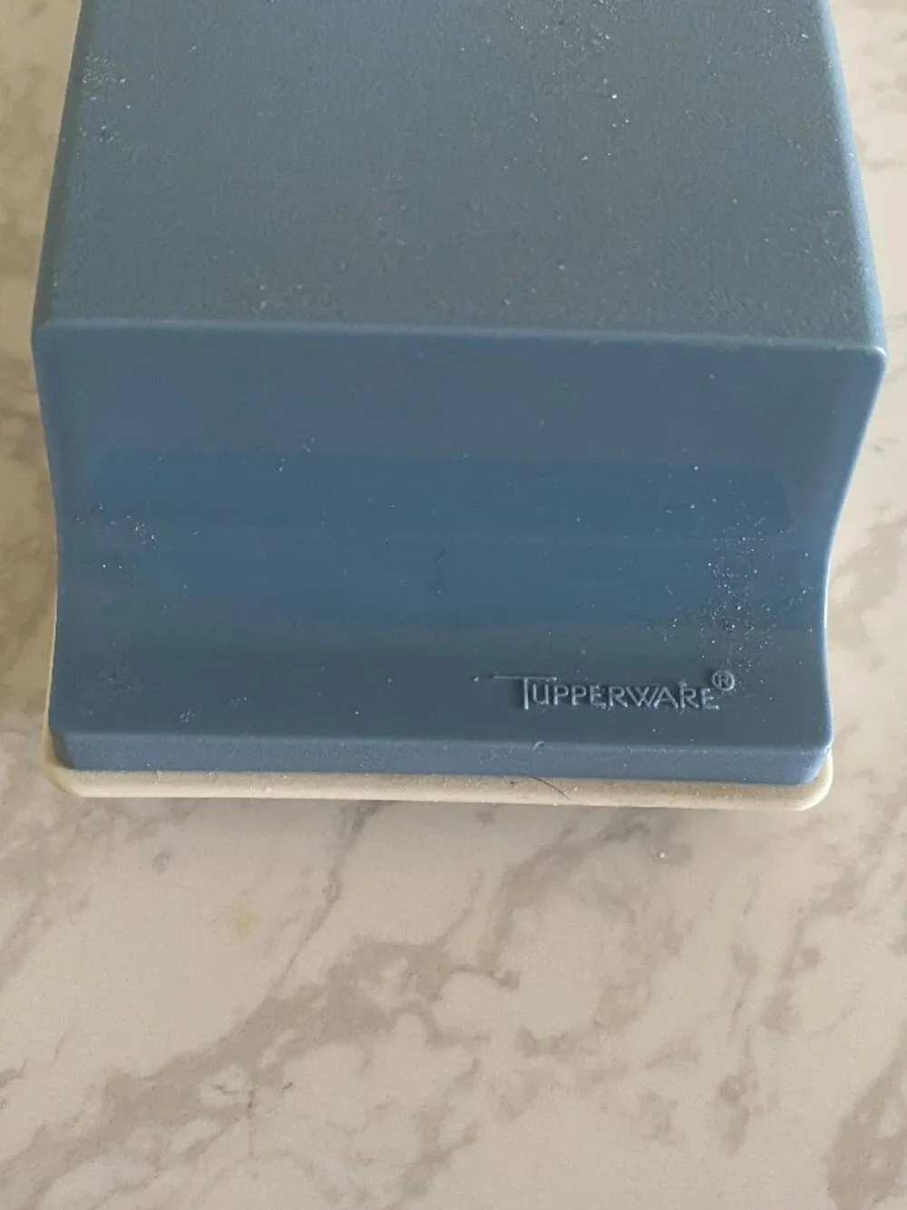 Vintage Tupperware Blue Double 2 Stick Butter Dish with Lid
